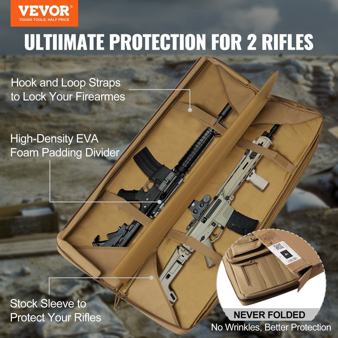 Padded interior of the 42 in tactical range bag