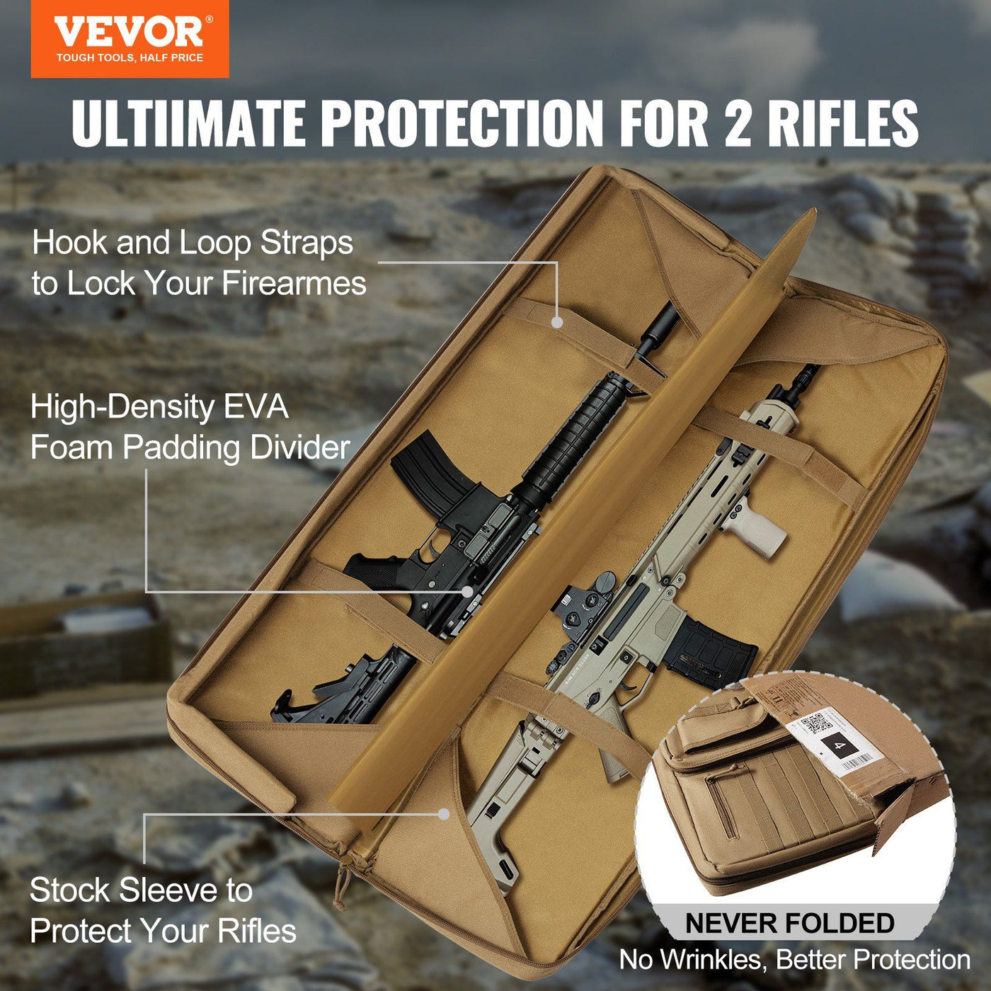 Padded interior of the 42 in tactical range bag