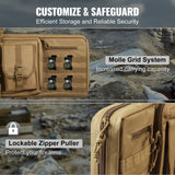 Range bag external pocket with magazines stored
