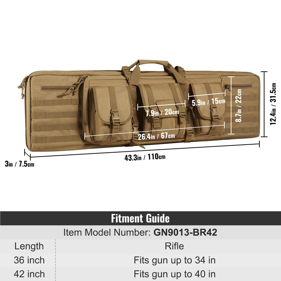 Lockable range bag stored in a vehicle trunk
