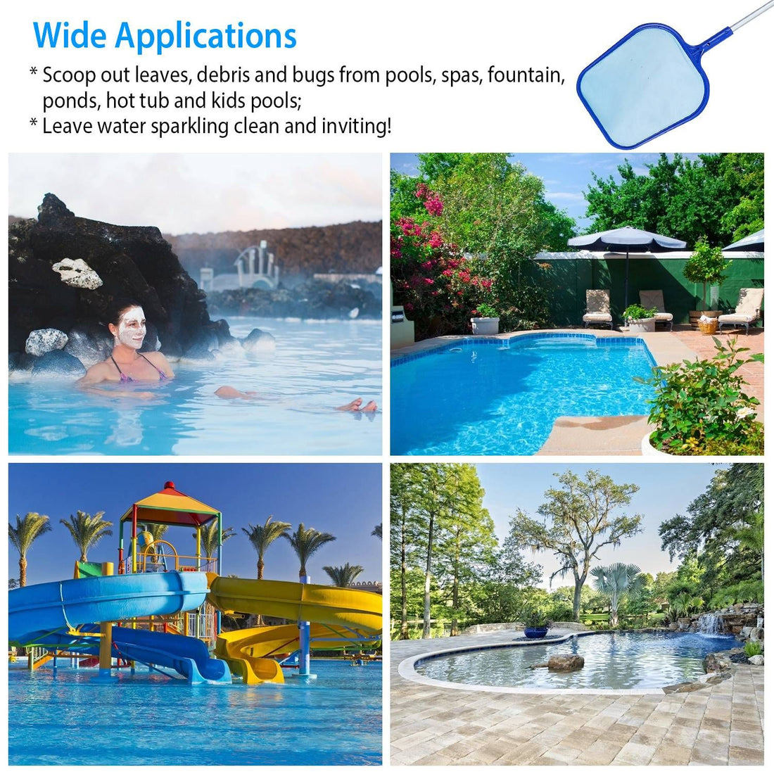 Telescopic Pool Leaf Skimmer Net packaging