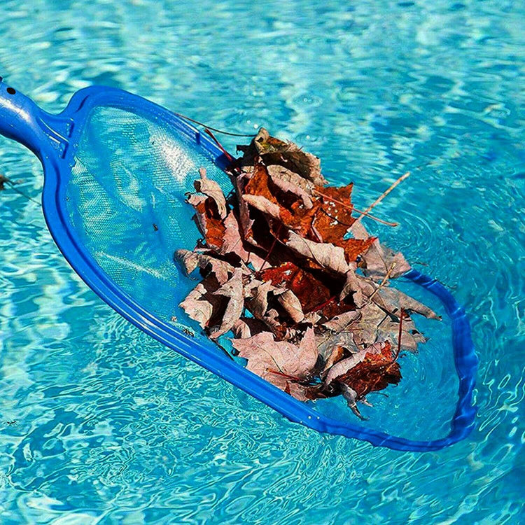 Telescopic Pool Leaf Skimmer Net angled view