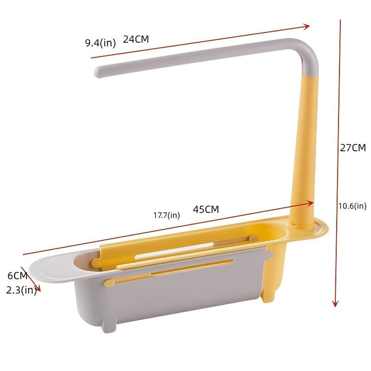Kitchen sponge rack open-drain design