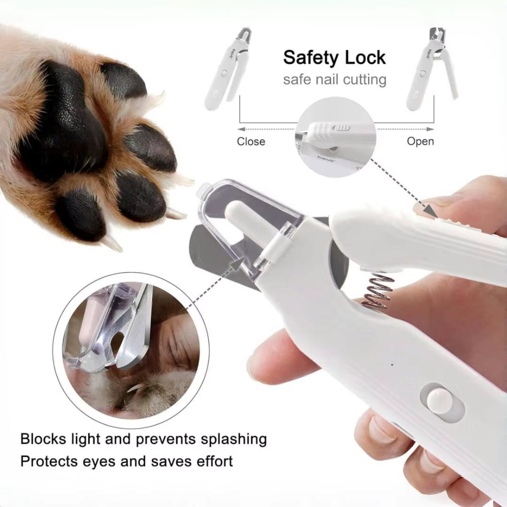 SafeTrim pet nail trimmer rechargeable handle and grip