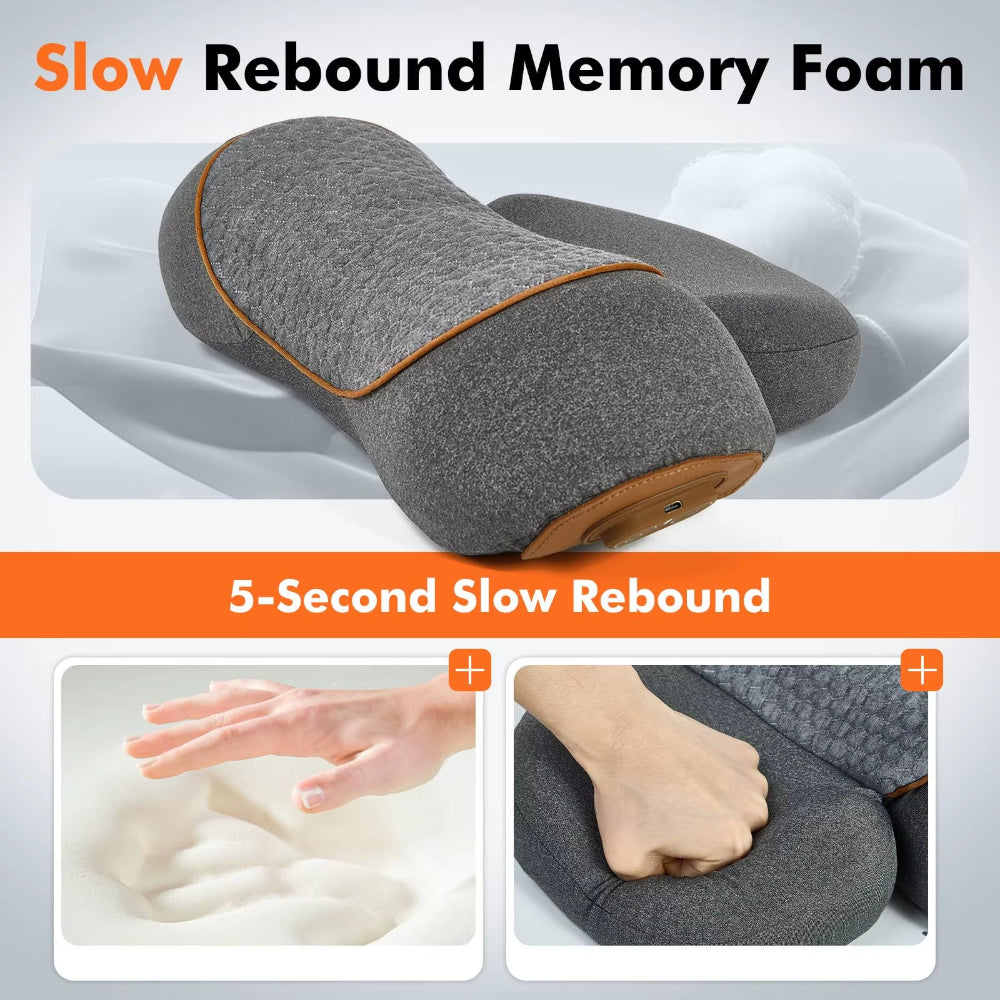 Thera Pillow Neck Support in use, lying down