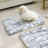 Thickened pet bed mat on the floor