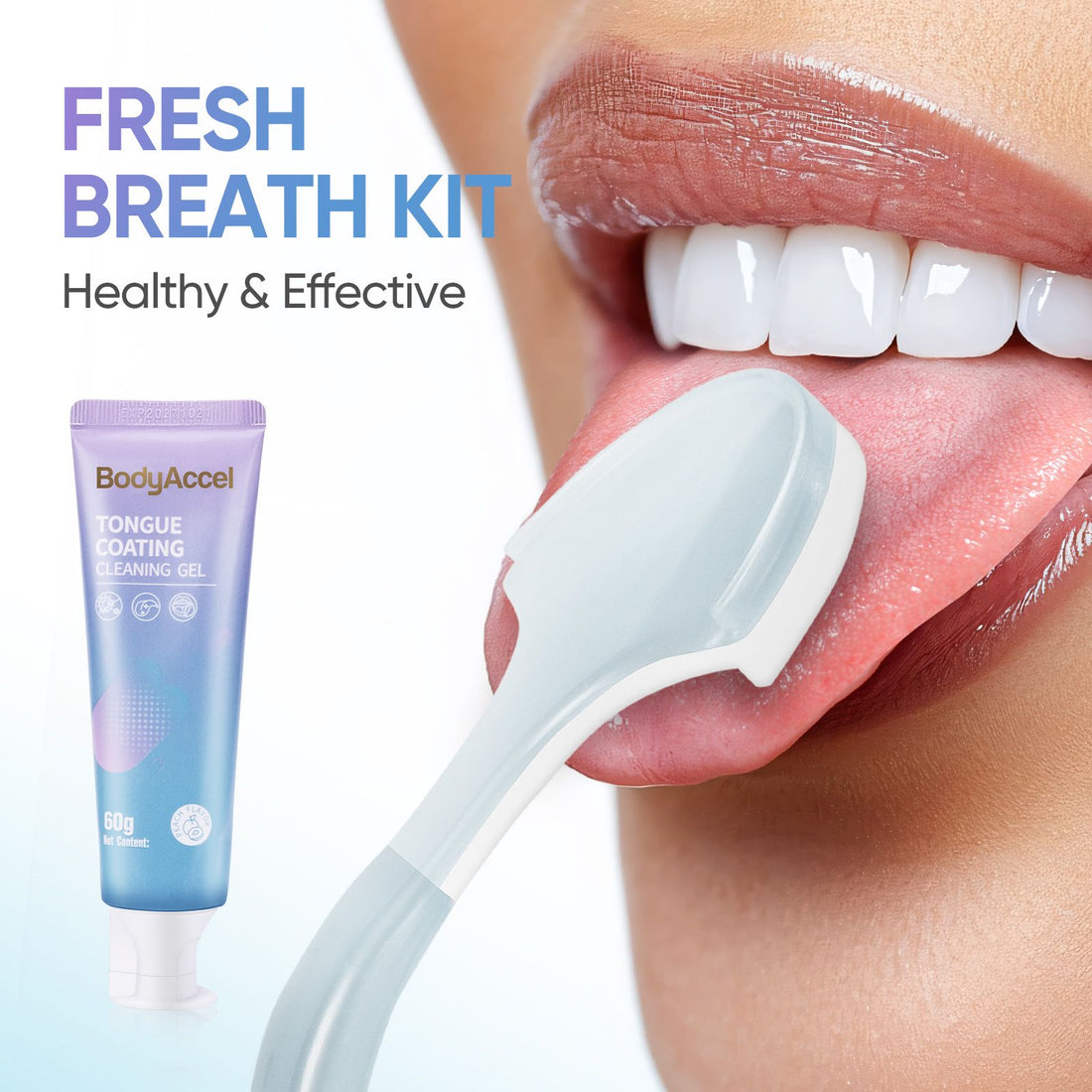Tongue Cleansing Gel and Brush - tongue cleansing gel and brush product photo