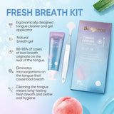 Tongue Cleansing Gel and Brush close-up of texture