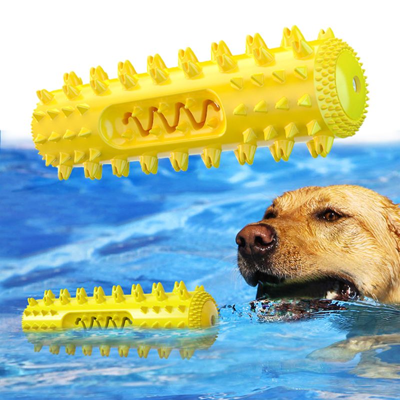 Natural rubber dental chew toy for dogs