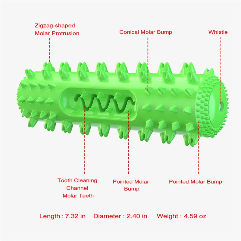 Molar stick toy designed for gentle gum massage