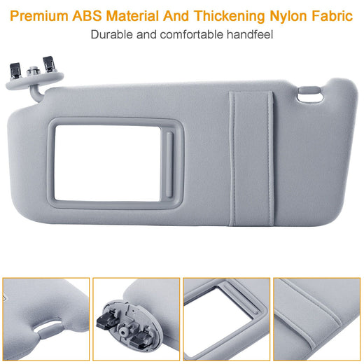 Toyota Camry Driver Sun Visor Replacement side angle detail
