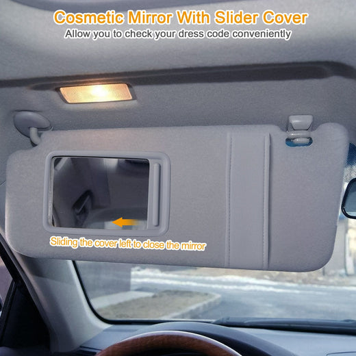 Toyota Camry Driver Sun Visor Replacement close-up detail shot