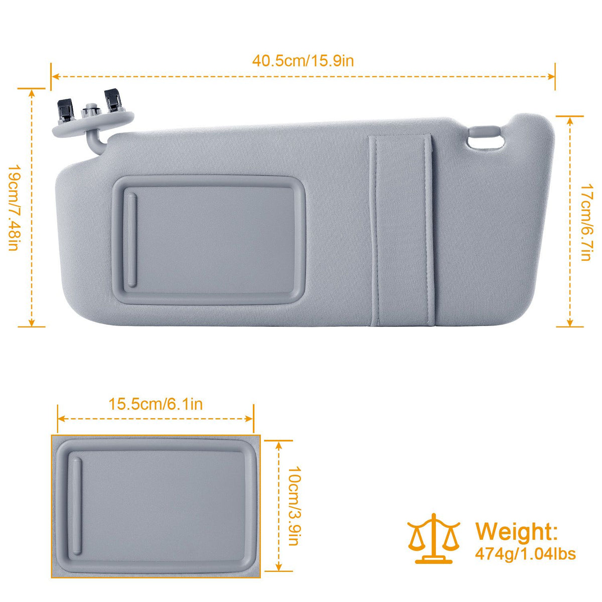 Toyota Camry Driver Sun Visor Replacement lifestyle context photo