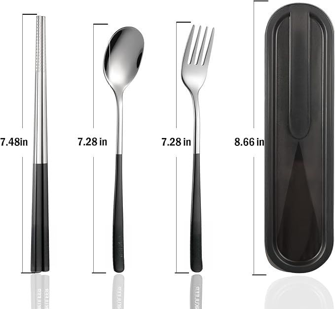 Travel Cutlery Set Reusable Stainless Steel4