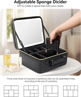 Travel Makeup Bag with LED Mirror main product view