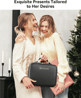Travel Makeup Bag with LED Mirror brush holder section