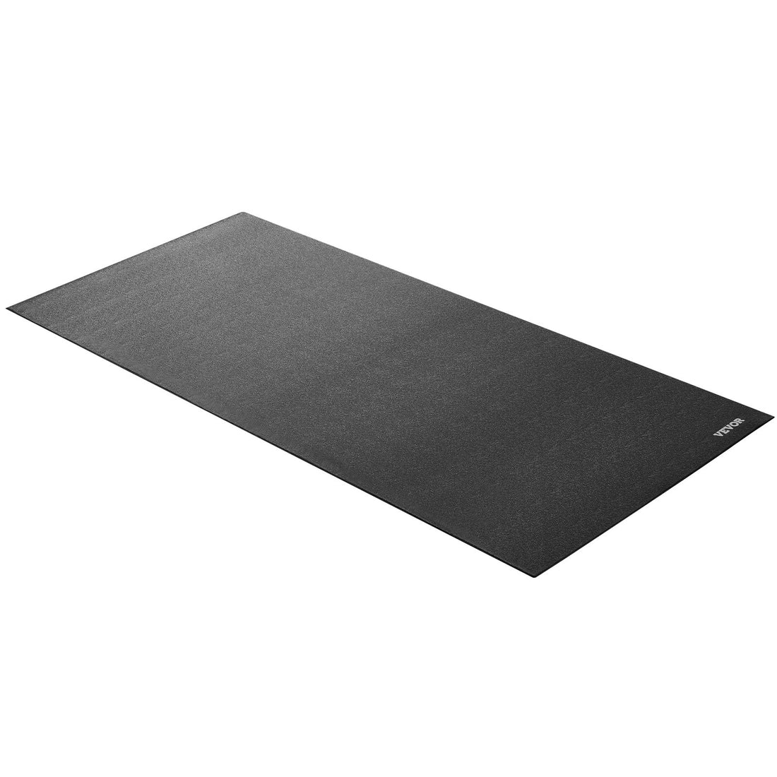 Black treadmill mat dimensions and edge detail