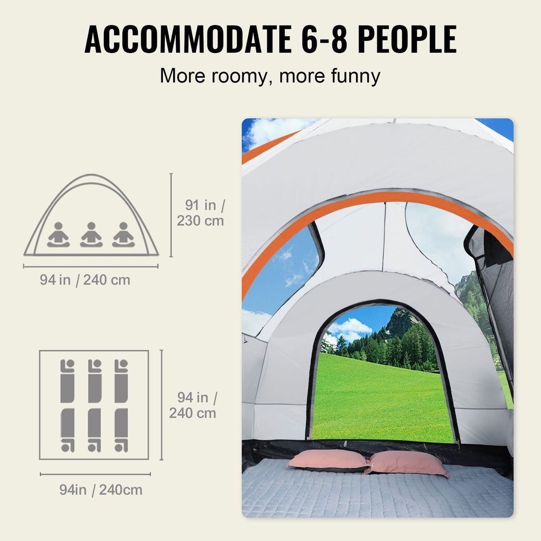 Truck Camping Tent 8x8 Waterproof3
