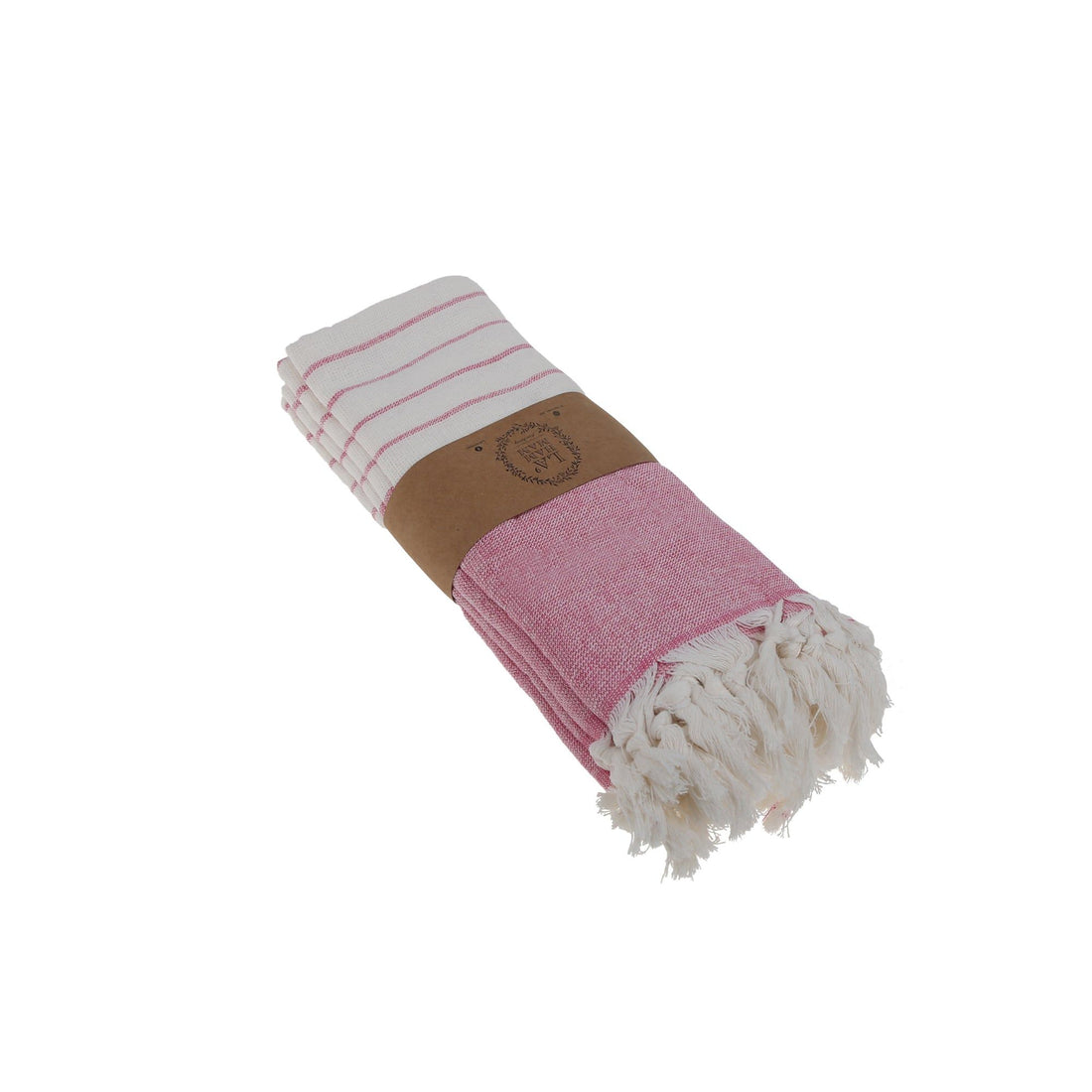 Turkish cotton kitchen hand towel folded to show its weave and available color range
