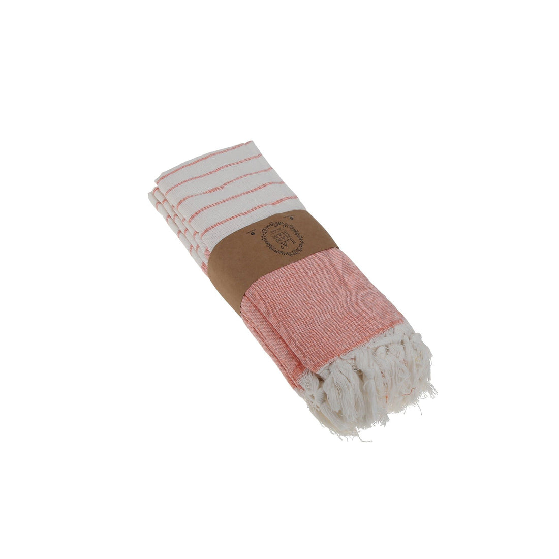 Pink colorway of the Turkish cotton kitchen hand towel
