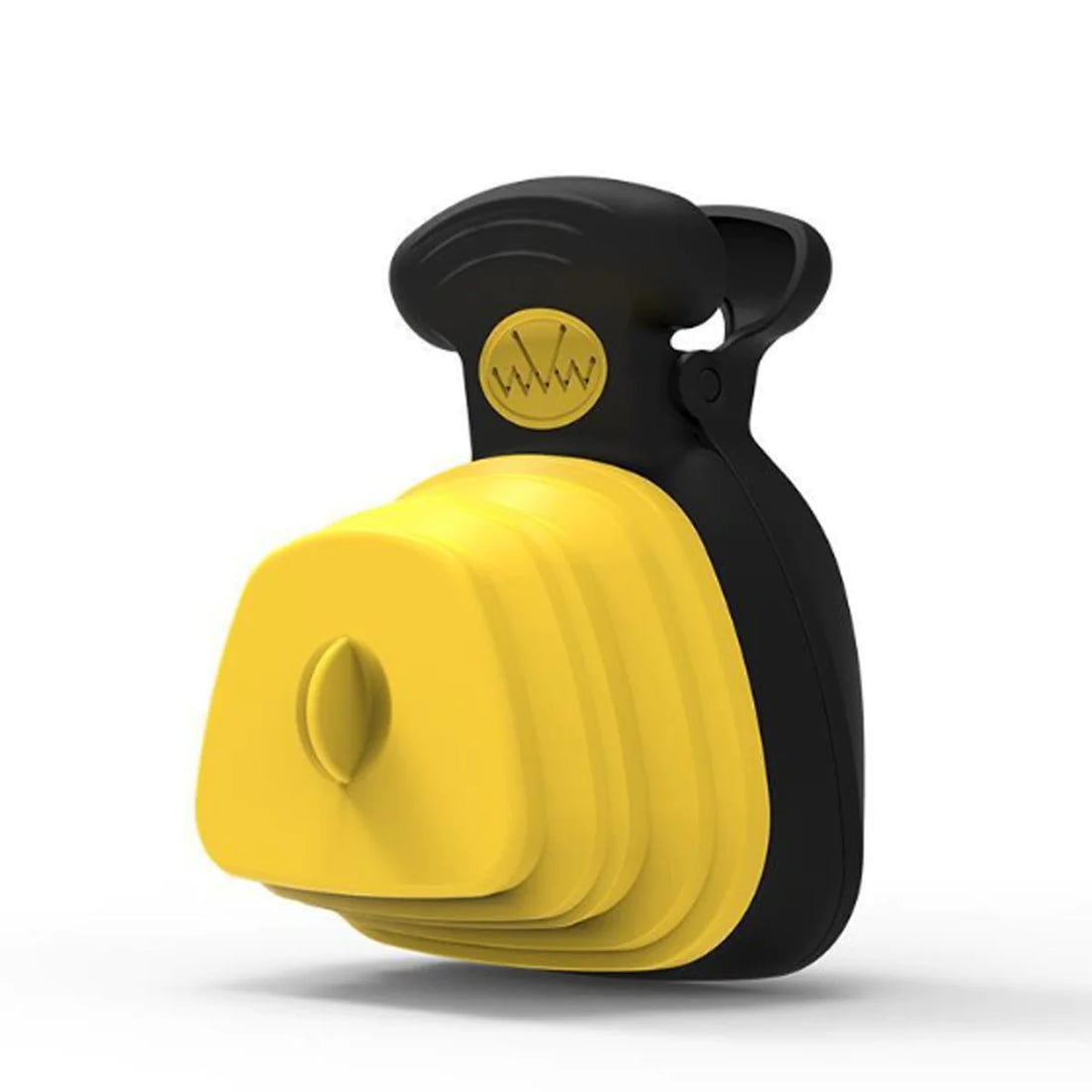 Packaging showing the scoop's folding mechanism
