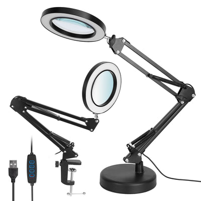 USB LED Desk Lamp 8X Magnifier