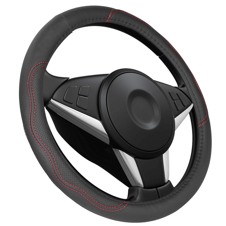 Universal Leather Steering Wheel Cover main product photo