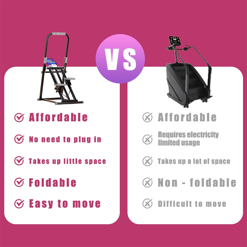 Vertical climber full body cardio workout