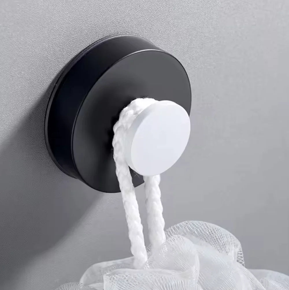 Punch-Free Vacuum Suction Cup Hook – Sleek Circular Design for Effortless Wall Storage!