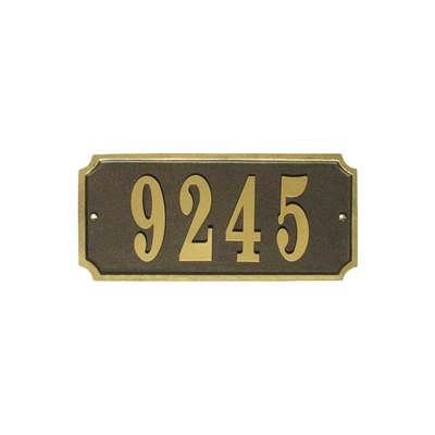 Waterford Rectangle Cast Aluminum Address Plaque