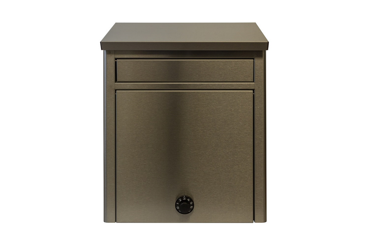 Kalos Stainless Steel Wall-Mounted Mailbox with Combo Lock
