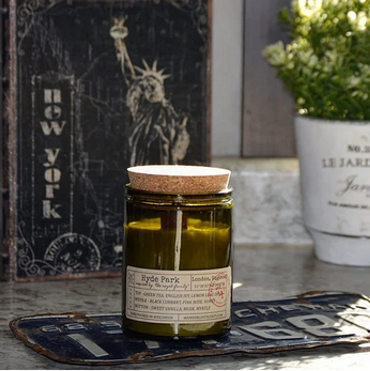 Wanderlust Scents Woodwick Soy Candle, 9 oz