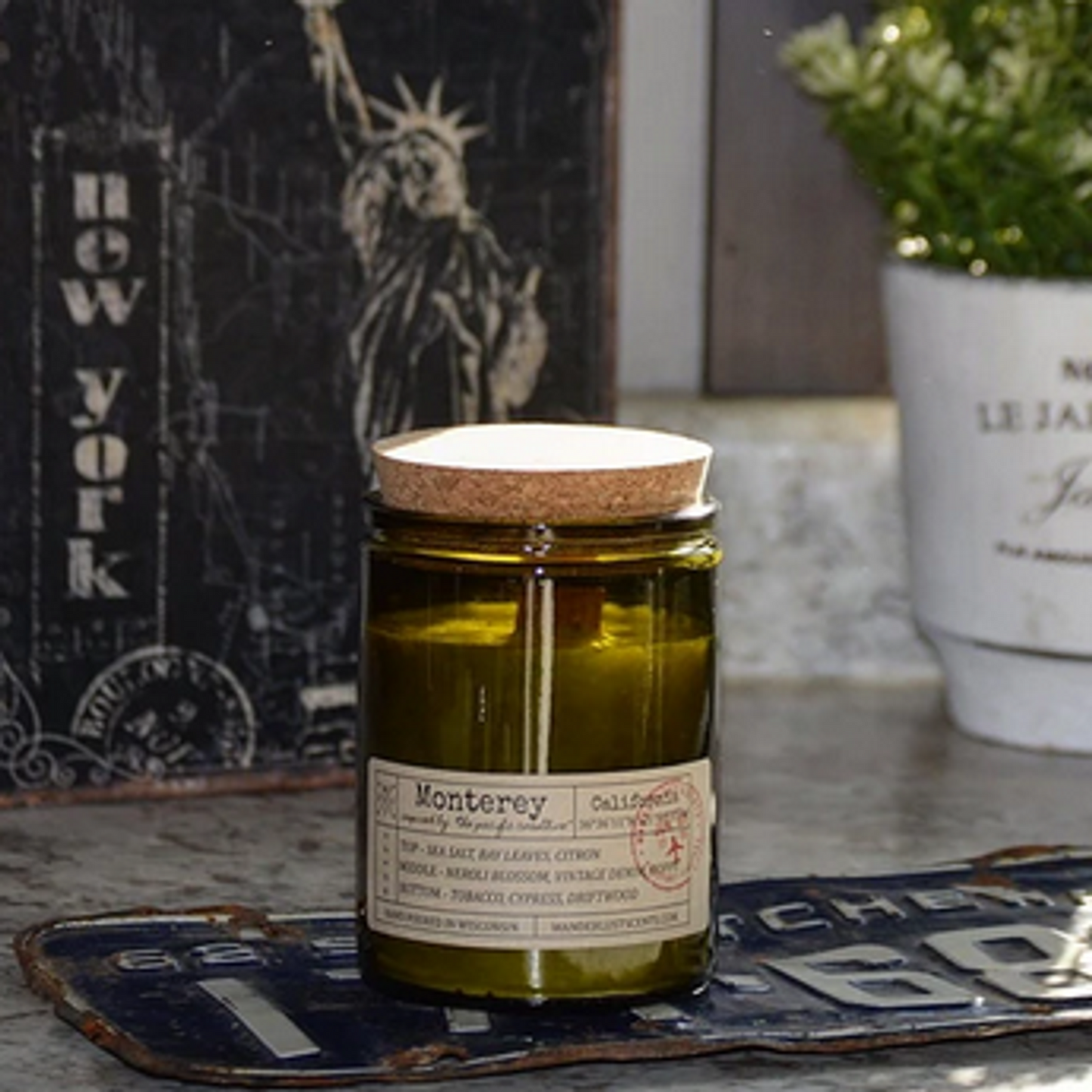 Wanderlust Scents Woodwick Soy Candle, 9 oz