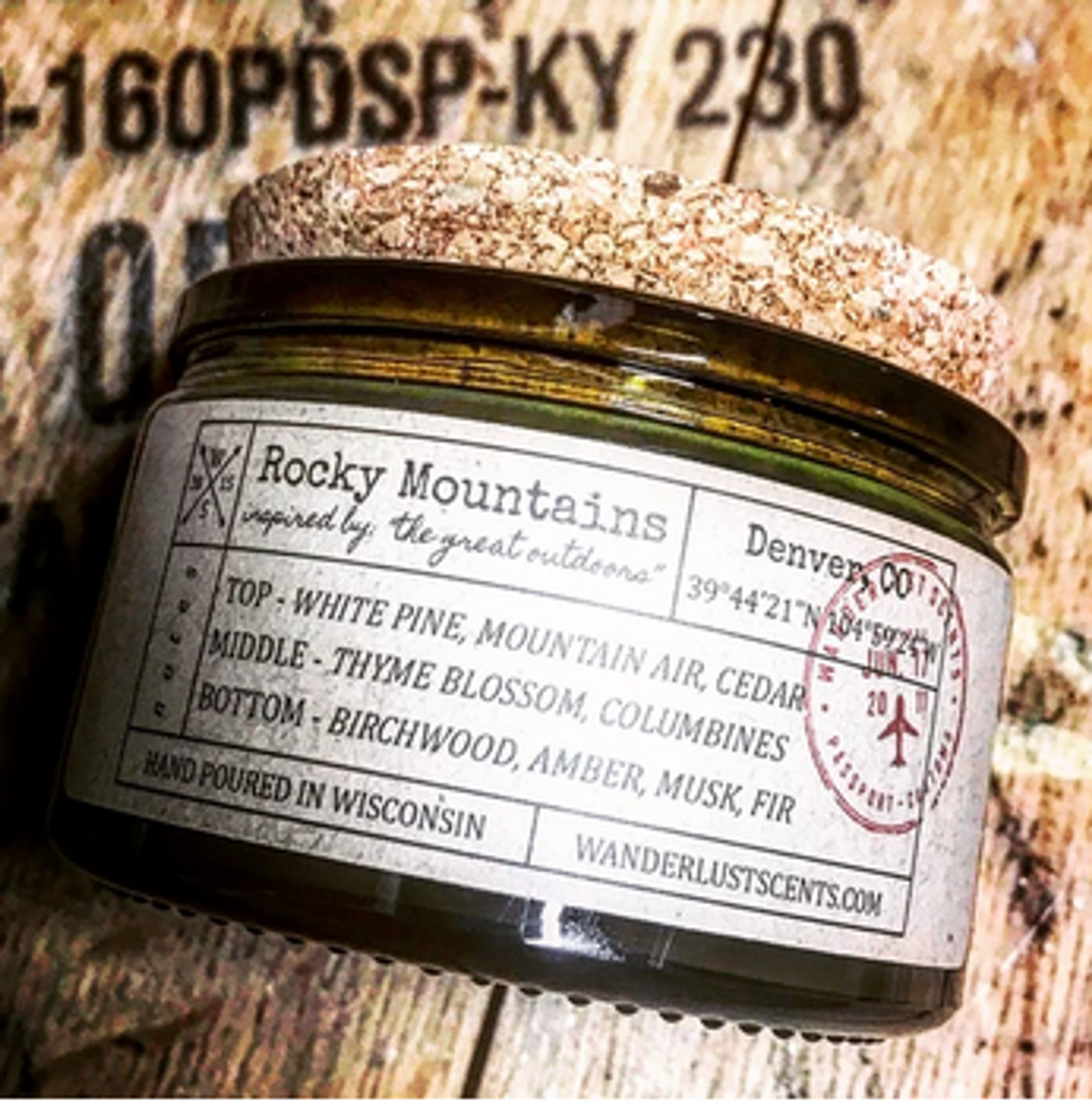 Wanderlust Scents 2-Wick Soy Candle, 4 oz