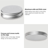 Jar shown empty to display its compact 100ml size
