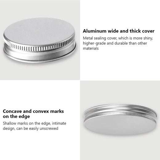 Jar shown empty to display its compact 100ml size