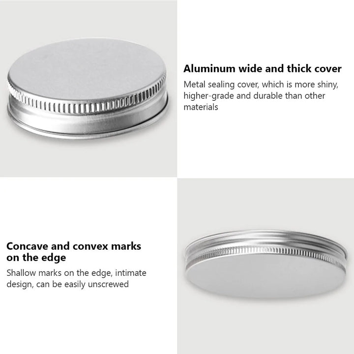 Jar shown empty to display its compact 100ml size
