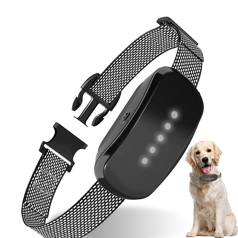 Waterproof dog bark control collar, full view