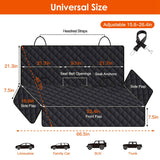 Waterproof Dog Car Seat Protector front view