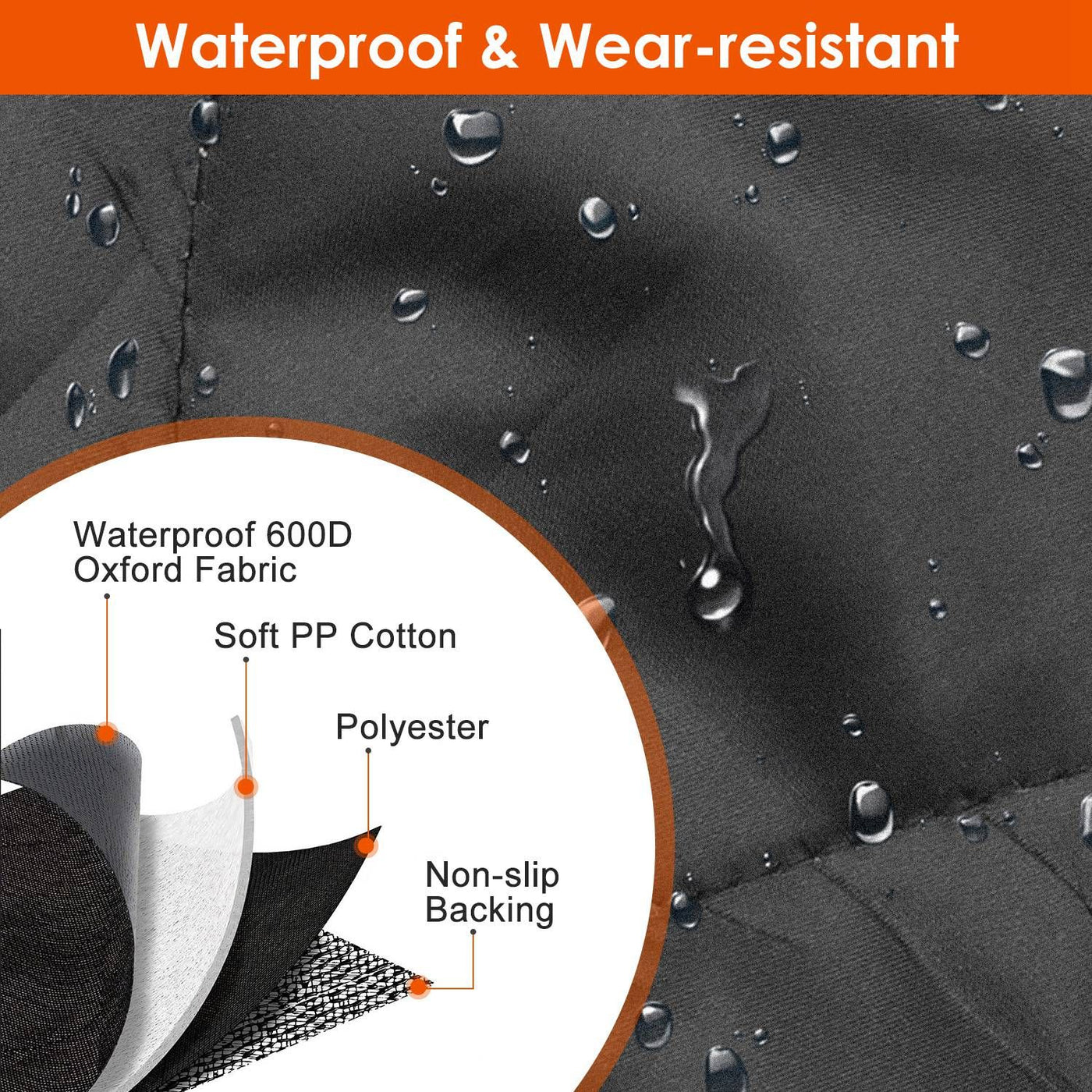 Waterproof Dog Car Seat Protector in-use view