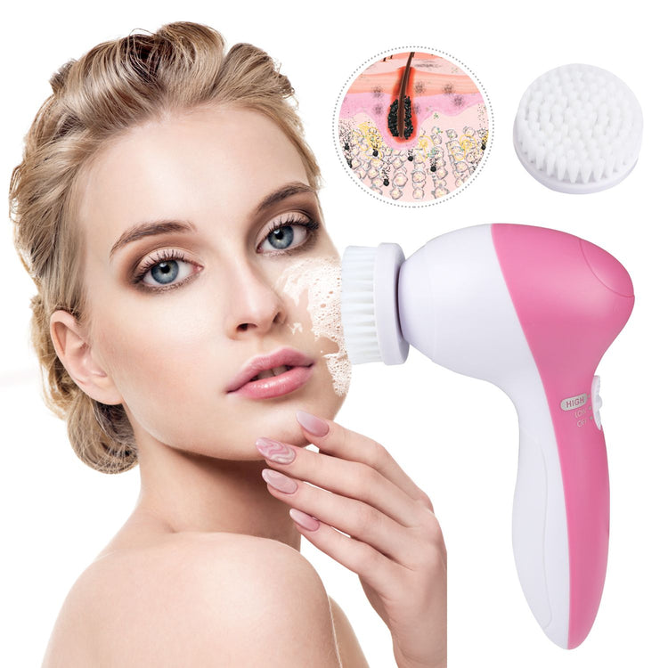 Waterproof Facial Cleansing Brush soft daily head