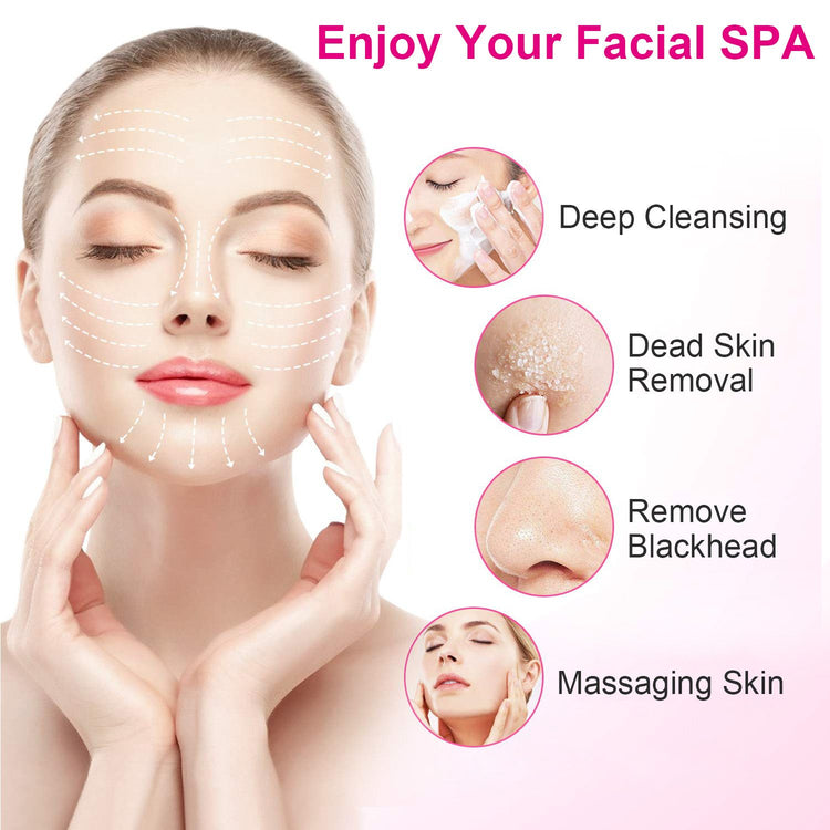 Waterproof Facial Cleansing Brush in shower use