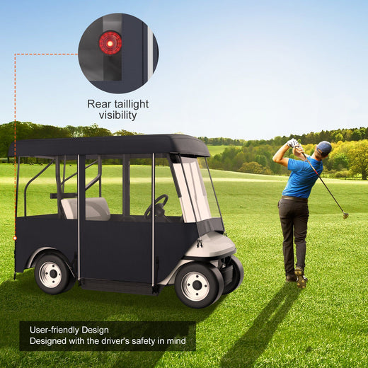 Waterproof Golf Cart Cover with Windows4