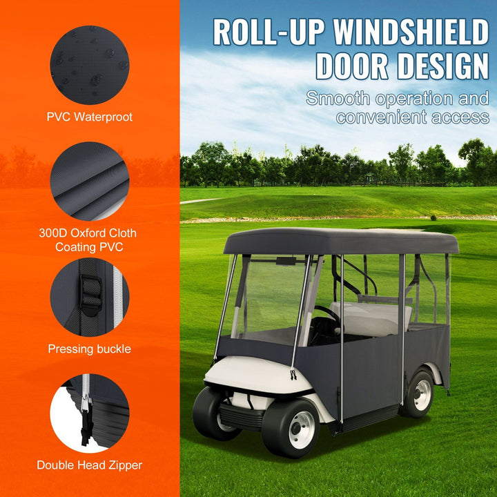 Waterproof Golf Cart Cover with Windows5