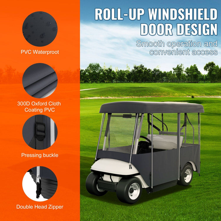 Waterproof Golf Cart Cover with Windows5