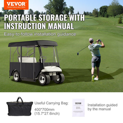 Waterproof Golf Cart Cover with Windows7
