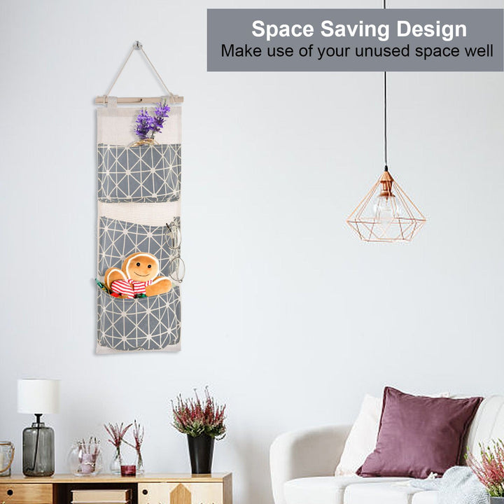 Waterproof Wall-Mounted Storage Bag Organizer side angle