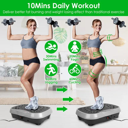 Whole Body Vibration Platform with Bands Remote Control4