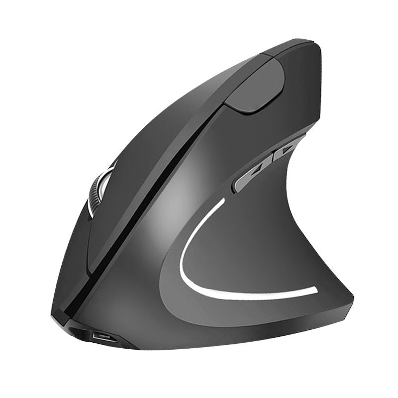 Wireless ergonomic vertical mouse close-up detail