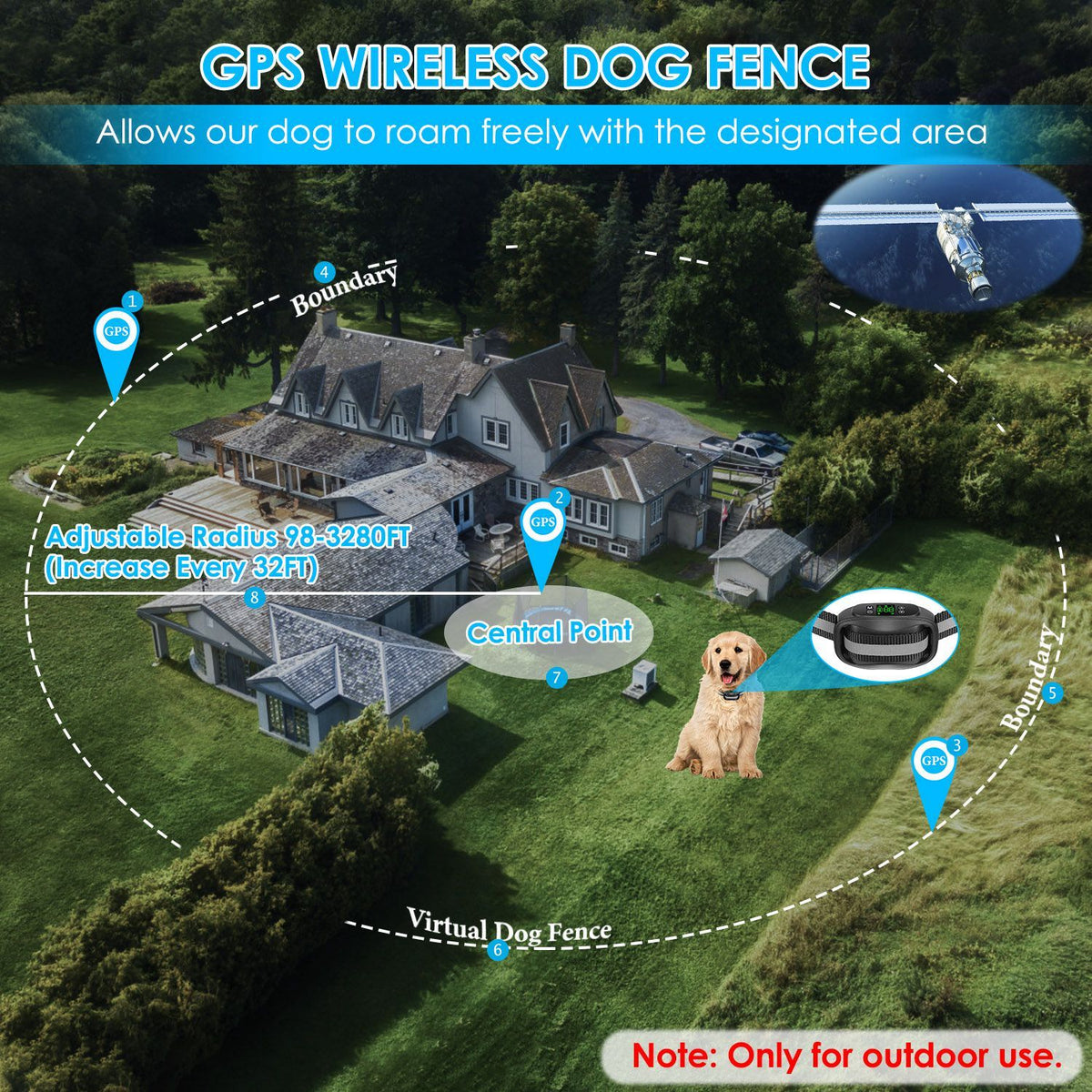 Wireless GPS Dog Containment System detail view 3